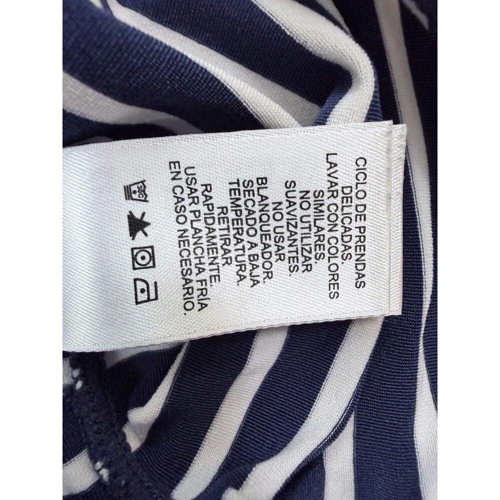 Vineyard Vines Sankaty Shep Shirt Women’s Small Navy White Striped Quarter Zip - Picture 12 of 14